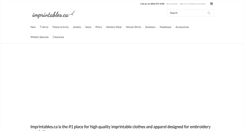 Desktop Screenshot of imprintables.ca